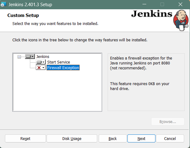 Jenkins Custom Setup