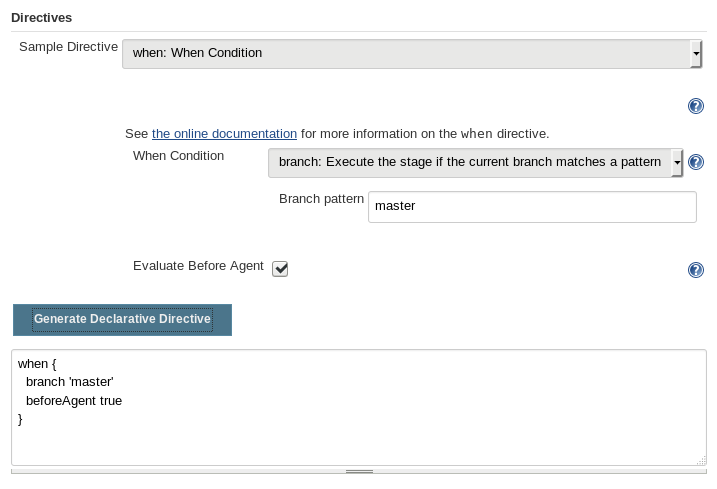 Using the new Declarative Directive Generator